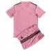 Billige Inter Miami Børnetøj Hjemmebanetrøje til baby 2023-24 Kortærmet (+ korte bukser)